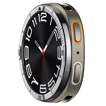 Spigen Bezel Tune Pilot - Apsauginis žiedas/korpusas, skirtas Samsung Galaxy Watch 8 44 mm (Sidabrinis)