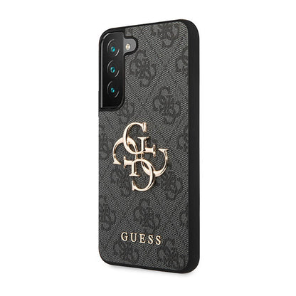 Guess 4G Big Metal Logo – Dėklas Samsung Galaxy S23 (pilkas)