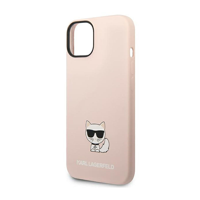Karl Lagerfeld Choupette Body – dėklas skirtas iPhone 14 Plus (šviesiai rožinis)