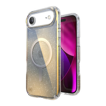 Speck Presidio Lux MagSafe - iPhone Air dėklas (Hyper Mirror Glitter / Sidabro Metalo)