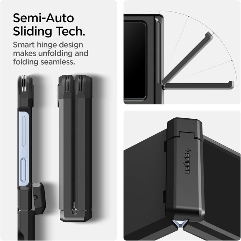 Spigen Tough Armor Pro Mag MagSafe - Dėklas, skirtas Samsung Galaxy Z Flip 6 / 7 FE (juoda)