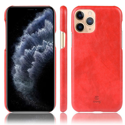Crong Essential Cover – PU odos dėklas, skirtas iPhone 11 Pro Max (raudonas)