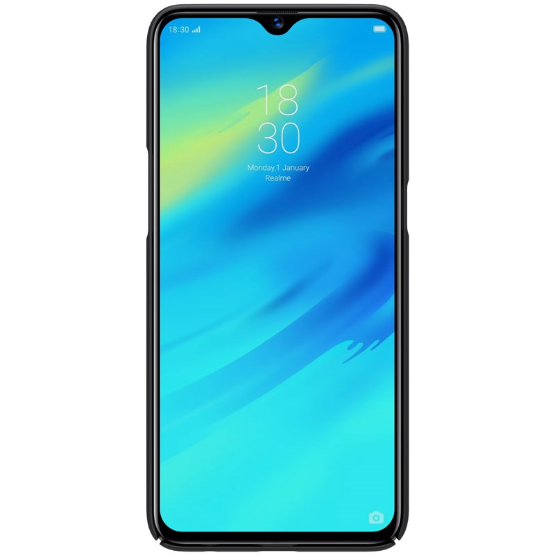 Nillkin Super Frosted Shield – Dėklas, skirtas Realme 3 Pro (Realme X Lite) (Juoda)