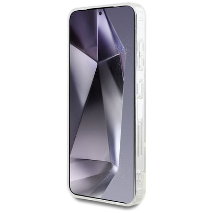 Karl Lagerfeld Button Karl Head Printed Logo MagSafe - Dėklas, skirtas Samsung Galaxy S25 (baltas)