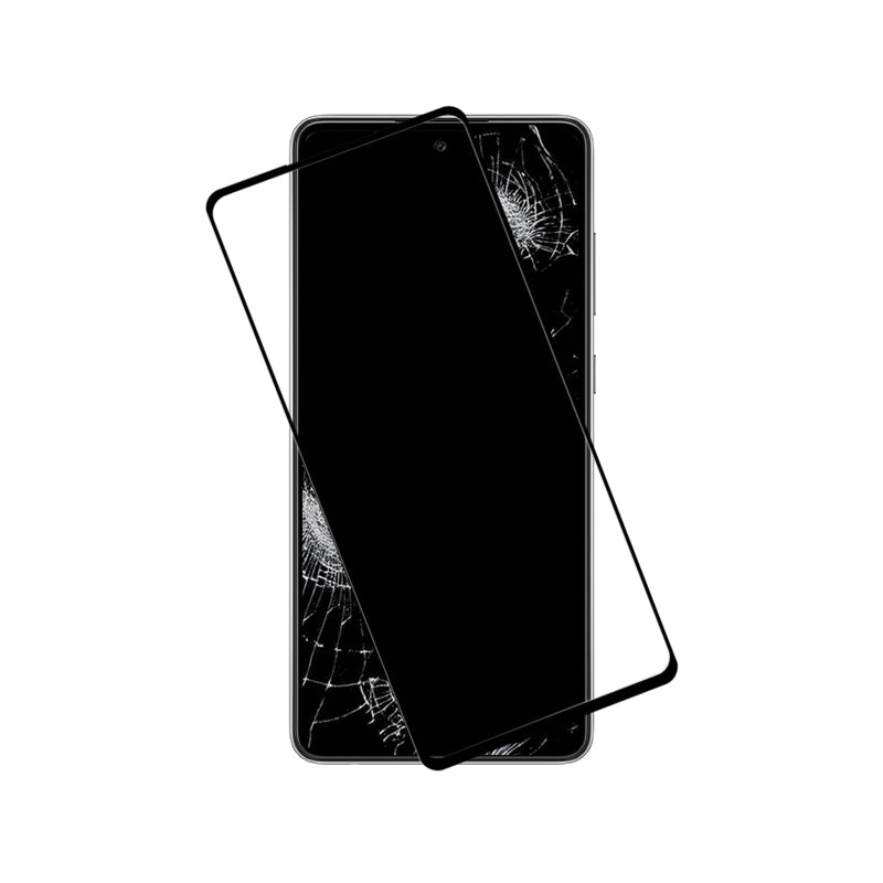 Crong 7D Nano lankstus stiklas – Neardomamas 9H hibridinis stiklas visam Samsung Galaxy A72 ekranui