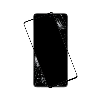 Crong 7D Nano lankstus stiklas – Neardomamas 9H hibridinis stiklas visam Samsung Galaxy A72 ekranui