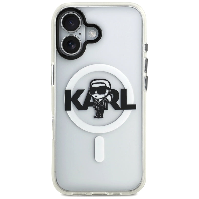 Karl Lagerfeld IML Karl Sketch Logo MagSafe - dėklas iPhone 17 (Skaidrus)