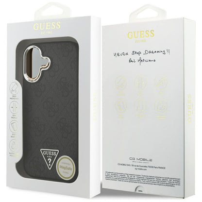 Guess 4G Triangle Logo MagSafe dėklas iPhone 17 (juodas)