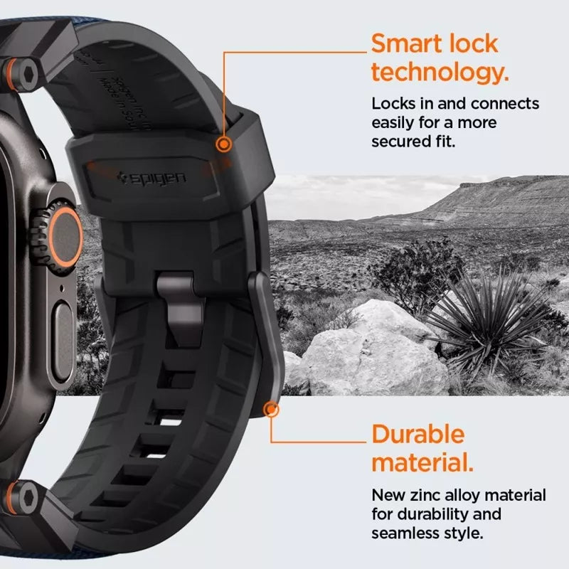 Spigen DuraPro Armor – apyrankė skirta Apple Watch 44/45/46/49 mm (tamsiai mėlyna)