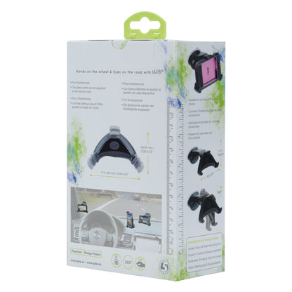 iGrip Universal Smart Grip'R x'tra Kit - Universalus automobilinis laikiklis išmaniesiems telefonams 56-81 mm pločio, 114-138 mm aukščio