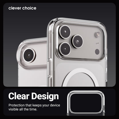 Crong Clear MAG Cover - „MagSafe“ iPhone 17 dėklas (Skaidrus)