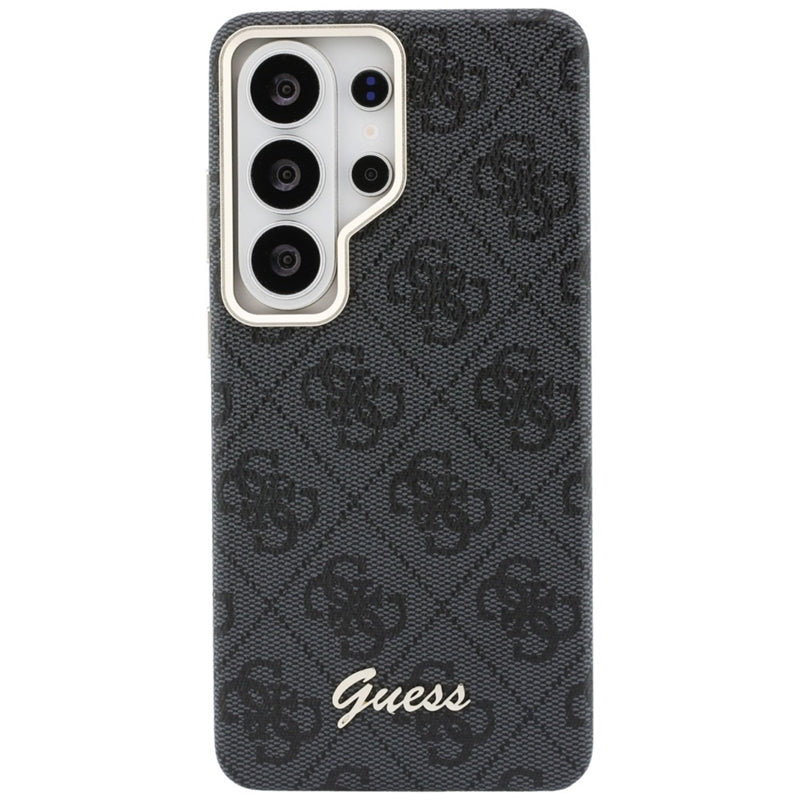 Guess 4G Script MagSafe dėklas - Samsung Galaxy S26 Ultra (juodas)