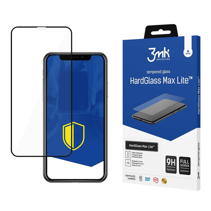 3mk HardGlass Max Lite - Grūdintas stiklas, skirtas „iPhone 11“ (juodas)