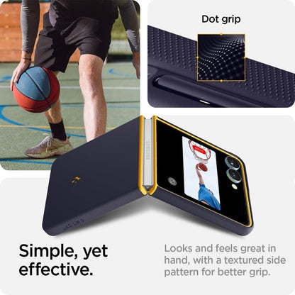 Spigen Nano Pop Mag MagSafe – dėklas, skirtas „Samsung Galaxy Z Flip 7“ (mėlynių mėlyna)