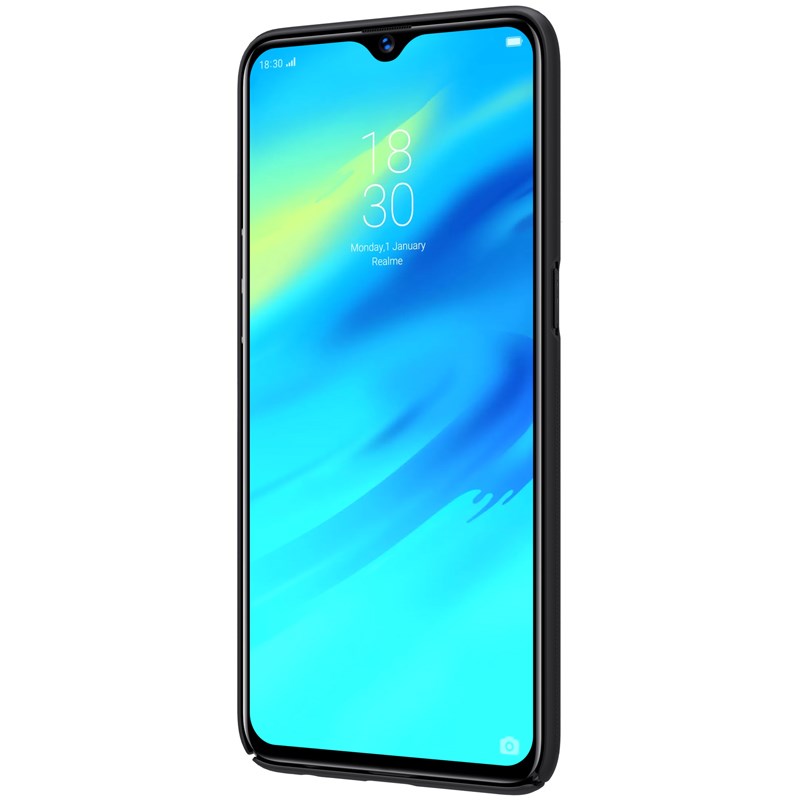 Nillkin Super Frosted Shield – Dėklas, skirtas Realme 3 Pro (Realme X Lite) (Juoda)