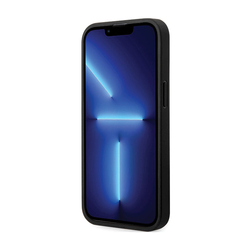 BMW od anglies pluošto ir odos "Blue Line" – dėklas, skirtas „iPhone 13 Pro“ (juodas)