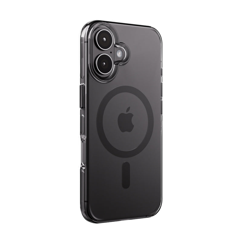 Crong Clear MAG Pro - iPhone 16 MagSafe dėklas (juodas)