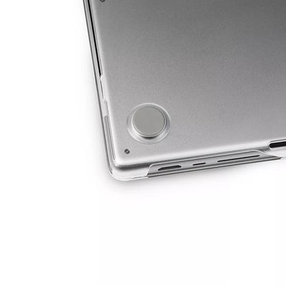 Moshi iGlaze – Kietas dėklas, skirtas MacBook Pro 16" (M4/M3/M2/M1/2024-2021) (Tamsiai skaidrus)