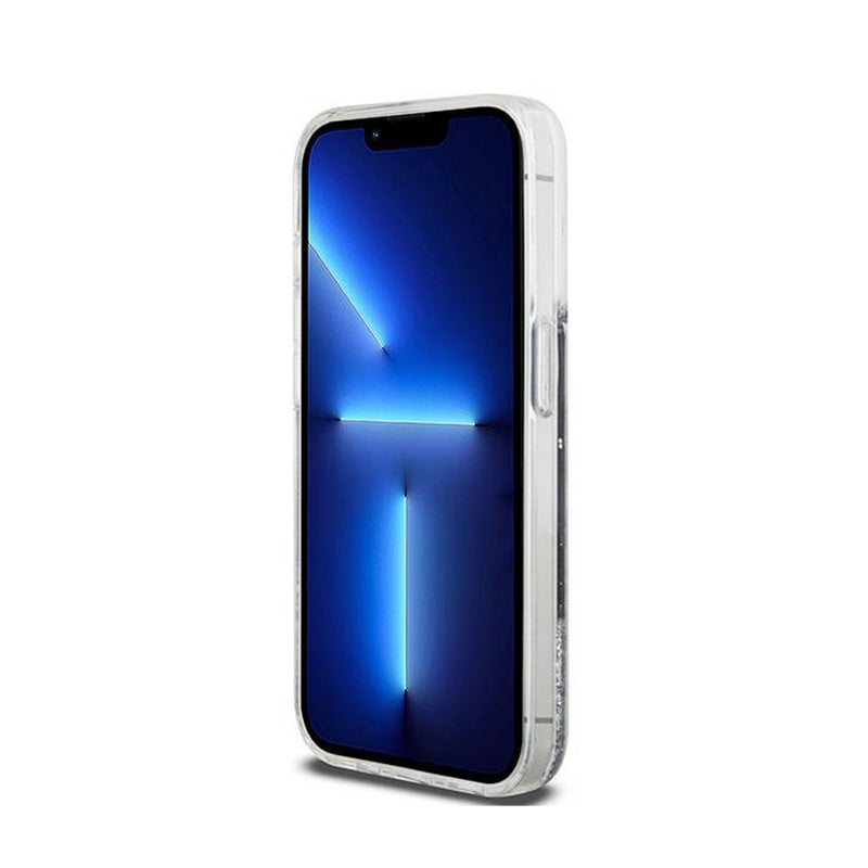 DKNY Liquid Glitter Big Logo – dėklas, skirtas iPhone 14 Pro (juodas)