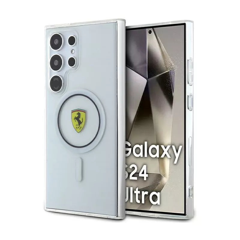 Ferrari IML Transp Inner Circle Line MagSafe – Samsung Galaxy S24 Ultra dėklas (skaidrus)