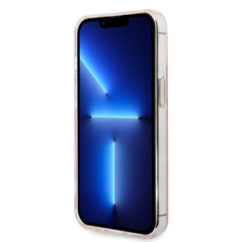 Guess Bundle Pack MagSafe 4G – dėklų rinkinys, skirtas „iPhone 13 Pro“ + „MagSafe“ įkroviklis (rožinis/auksinis)