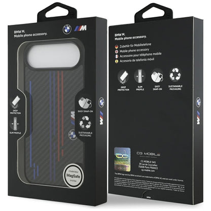 BMW M Kevlar linija ir logotipas MagSafe dėklas iPhone Air (juodas)