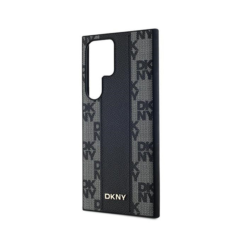 DKNY Odos Langelių Mono Rašto MagSafe – Dėklas skirtas Samsung Galaxy S24 Ultra (Juodas)