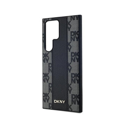 DKNY Odos Langelių Mono Rašto MagSafe – Dėklas skirtas Samsung Galaxy S24 Ultra (Juodas)