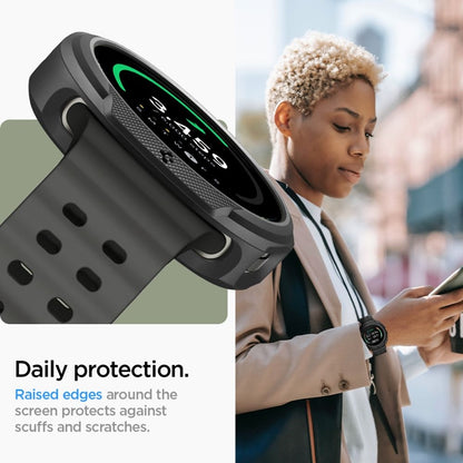 Spigen Liquid Air - Dėklas, skirtas Samsung Galaxy Watch 8 Classic 46 mm (Matinė juoda)