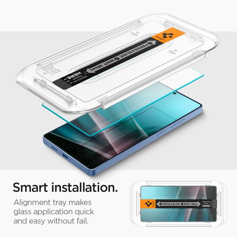 Spigen Glas.TR EZ Fit 2 vnt. – grūdintas stiklas, skirtas „Samsung Galaxy S25 Ultra“ (2 vnt.)