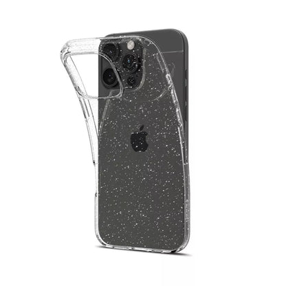 Spigen Liquid Crystal Glitter – dėklas, skirtas iPhone 16 Pro Max (skaidrus)