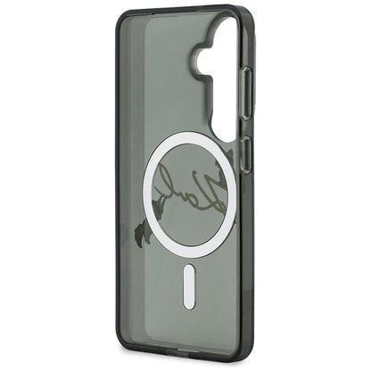 Karl Lagerfeld IML KC Script MagSafe dėklas - Samsung Galaxy S26+ (Juodas)