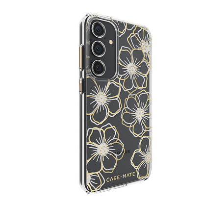 Case-Mate Floral Gems – dėklas, skirtas Samsung Galaxy S24+ (auksinis)