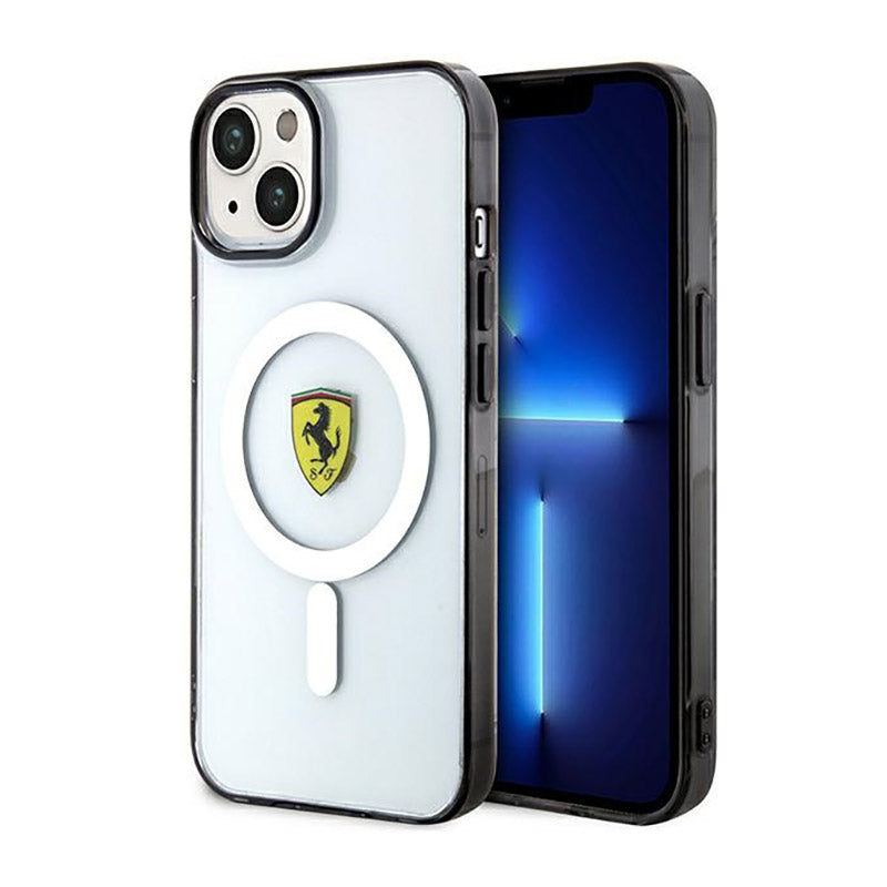 Ferrari Outline Magsafe – dėklas, skirtas „iPhone 14“ (skaidrus)