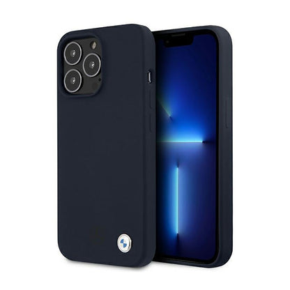 BMW Silikoninis Parašas Llogo – Dėklas iPhone 13 Pro Max (Tamsiai mėlyna)