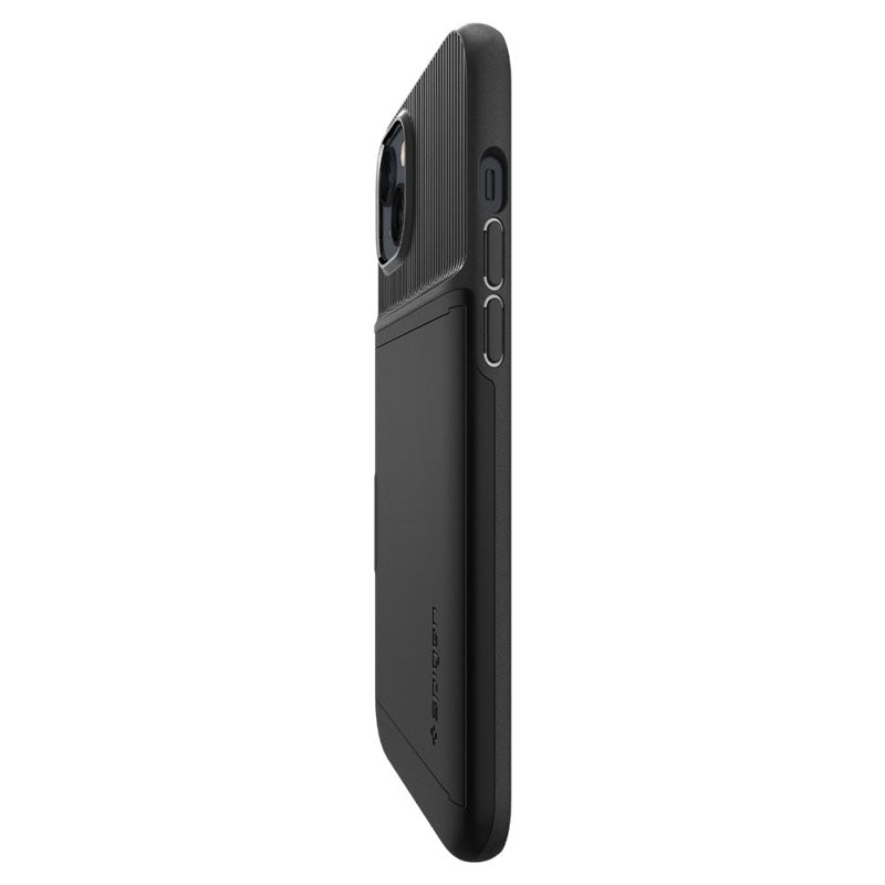 Spigen Slim Armor CS – dėklas, skirtas iPhone 15 Plus / iPhone 14 Plus (juodas)