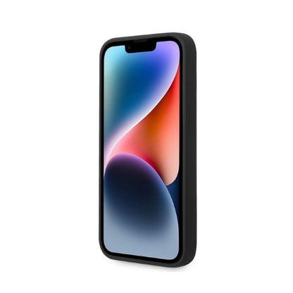 Karl Lagerfeld Silikoninis Ikonik MagSafe Dėklas – iPhone 15 Plus / 14 Plus (juodas)