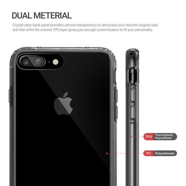 Obliq Naked Shield - dėklas skirtas iPhone 7 Plus (dūminė juoda)