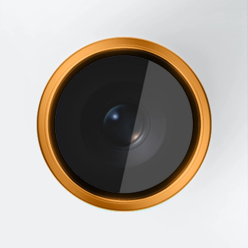 3mk HARDY Pro objektyvo apsauga – Kameros objektyvo stiklas, skirtas iPhone 17 Pro / iPhone 17 Pro Max (Oranžinė)