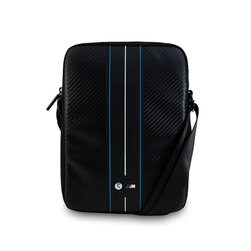 BMW Carbon Blue Stripes - 10" planšetinio kompiuterio dėklas (juodas)