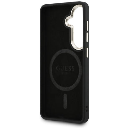 „Guess“ dėklas su „MagSafe“ žiedu „Samsung Galaxy S26“ (rusvos spalvos)