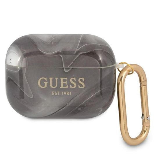 Guess Marble Est. – dėklas Airpods Pro (juodas)