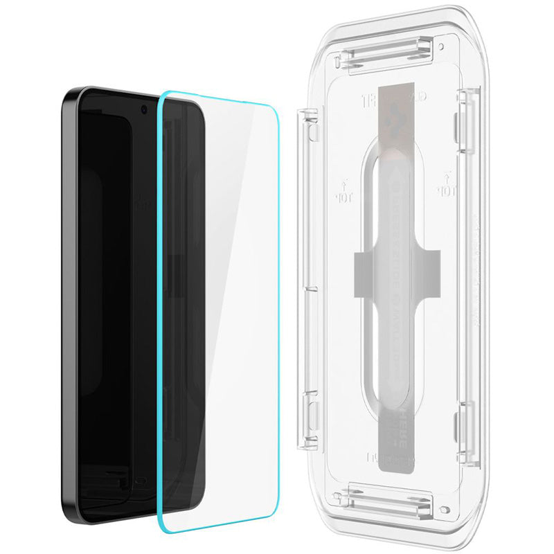 Spigen GLAS.TR EZ FIT 2-Pack – Grūdintas stiklas, skirtas Samsung Galaxy S25 / S24 (2 vnt.)