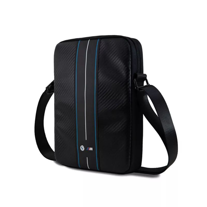 BMW Carbon Blue Stripes - 10" planšetinio kompiuterio dėklas (juodas)
