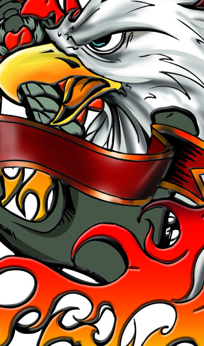 Nexgen 3D efektu odspaudos, skirtos „Samsung Galaxy S3“ (Geležinis erelis 3D)