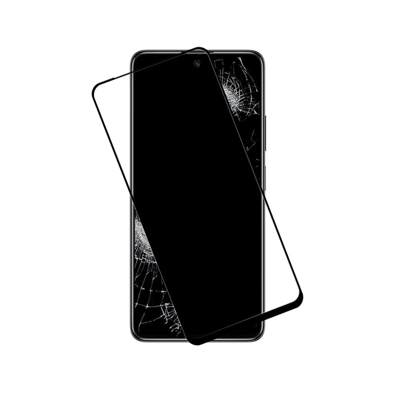 Crong 7D Nano Flexible Glass – pilną dangą apsaugantis hibridinis ekrano apsauga 9H POCO M4 Pro 5G