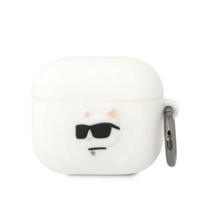 Karl Lagerfeld Silicone NFT Choupette Head 3D – „AirPods 3“ dėklas (baltas)