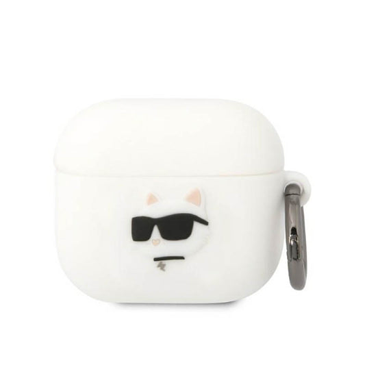 Karl Lagerfeld Silicone NFT Choupette Head 3D – „AirPods 3“ dėklas (baltas)