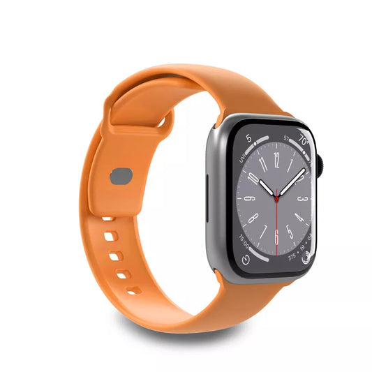 PURO ICON - Elastingas dirželis, skirtas Apple Watch 38/40/41/42 mm (S/M ir M/L) (Abrikosų)