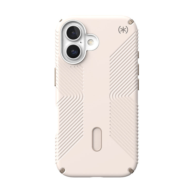 Speck Presidio2 Grip ClickLock & MagSafe – dėklas, skirtas iPhone 16 (bleached bone / heirloom gold / hazel brown)